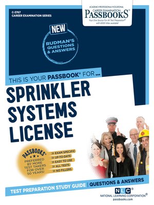 cover image of Sprinkler Systems License